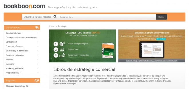 Bookboon libros de estrategia comercial gratuitos