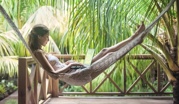 Trabajar en vacaciones: fijar un momento al día