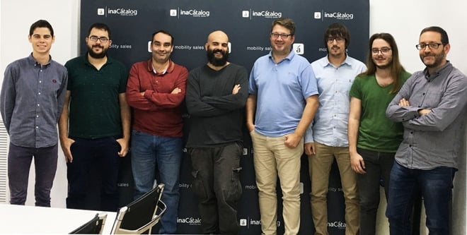 Nuestro equipo de I+D+I junto a José Manuel Montero