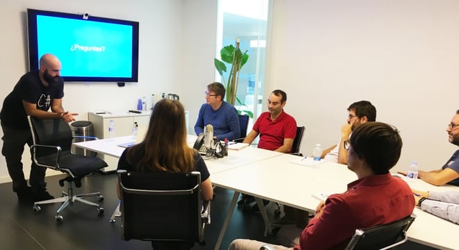 Nuestro equipo de I+D+I durante la formación